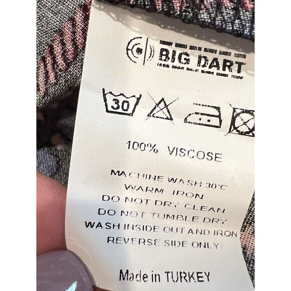 Big Dart Shirt Womens UK 24 Multi color Button Up XXXL - Picture 5 of 5